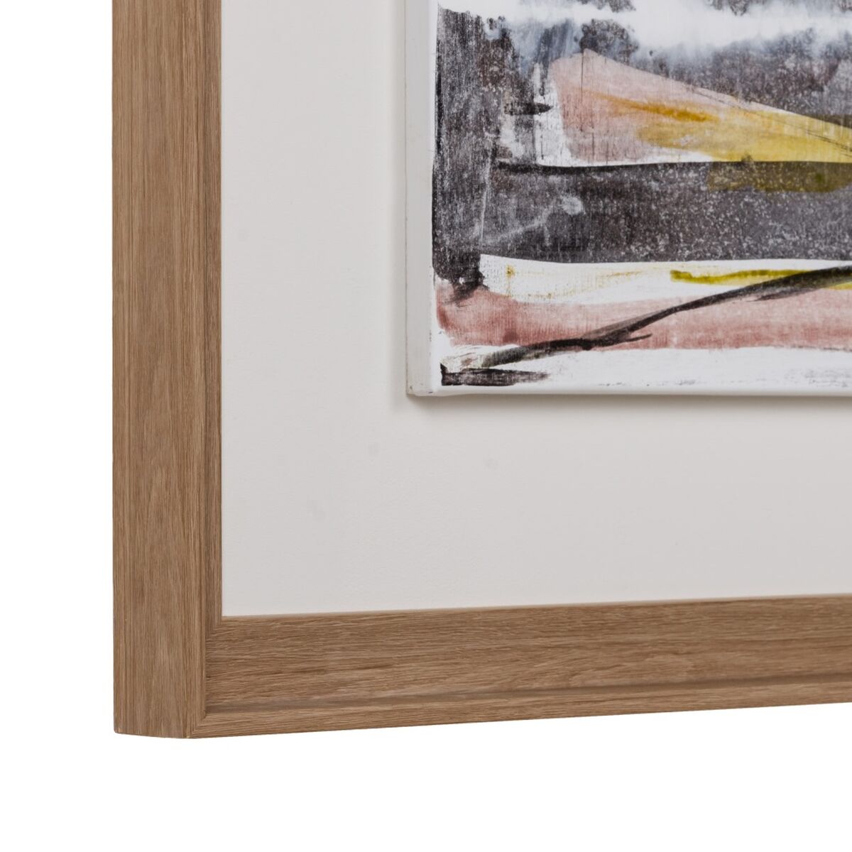 Tavla Multicolour Naturell Abstrakt 146 x 4 x 96 cm - 5