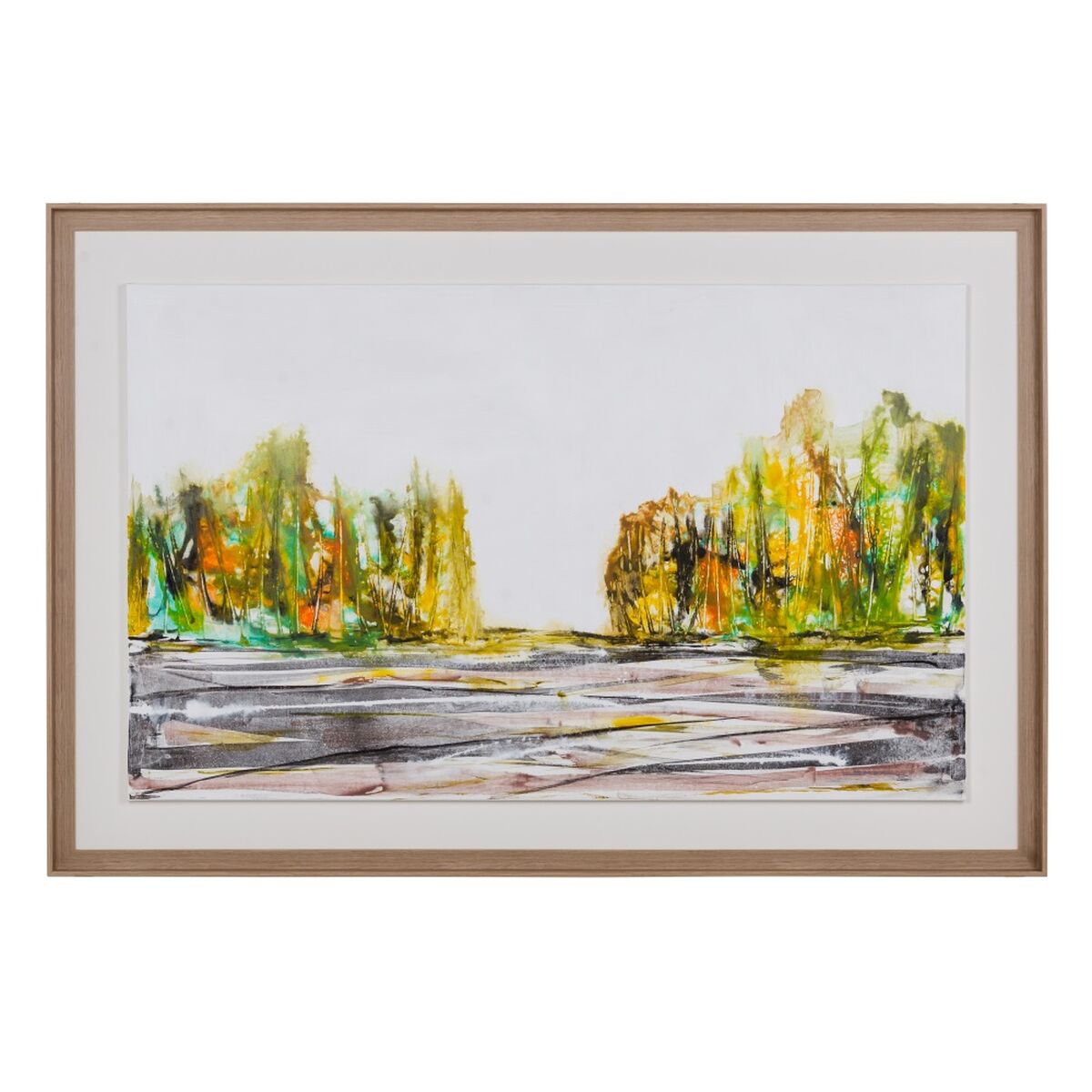 Tavla Multicolour Naturell Abstrakt 146 x 4 x 96 cm