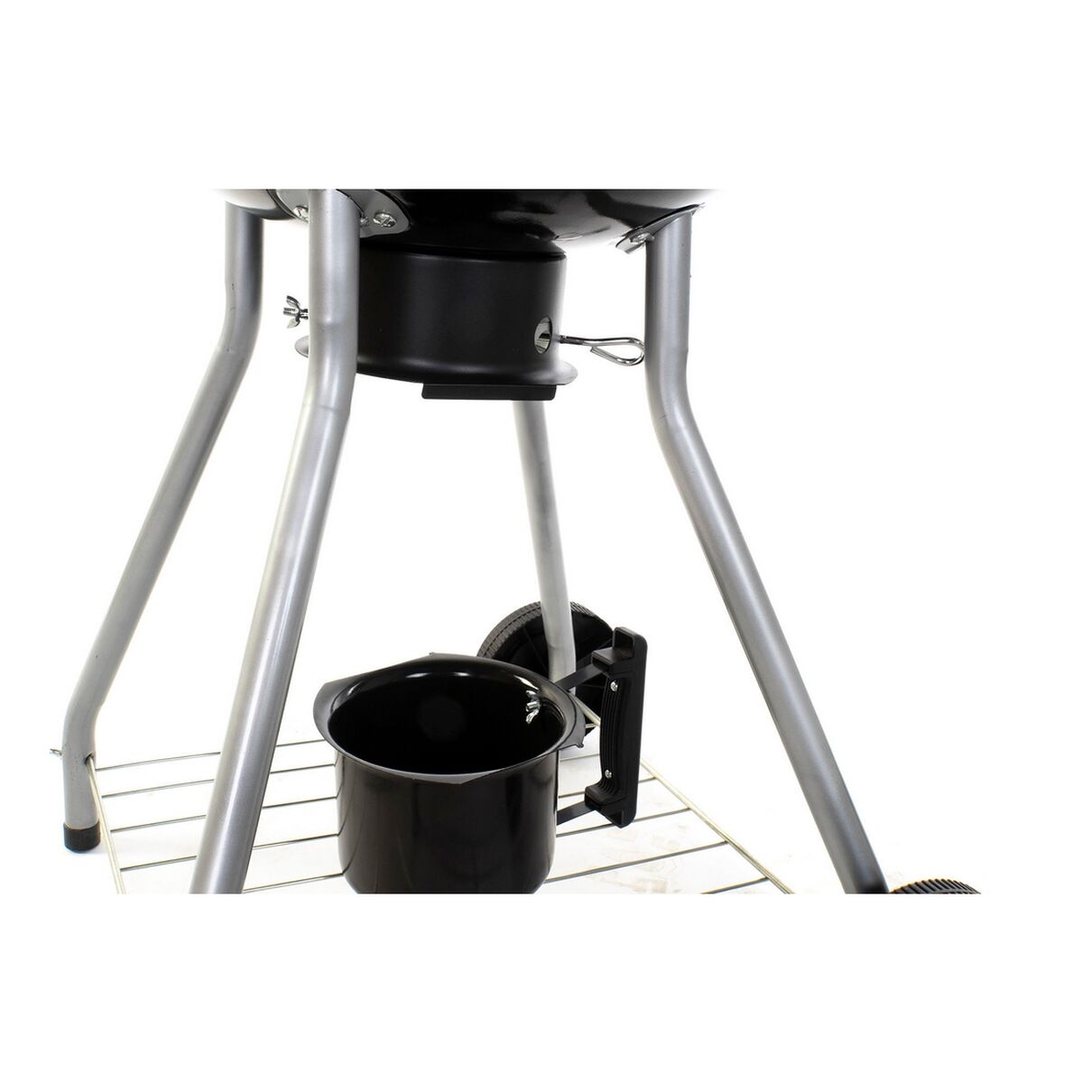 Kolgrill med lock och hjul DKD Home Decor Svart Metall Plast Rektangulär 52,4 x 59 x 91,6 cm - 16