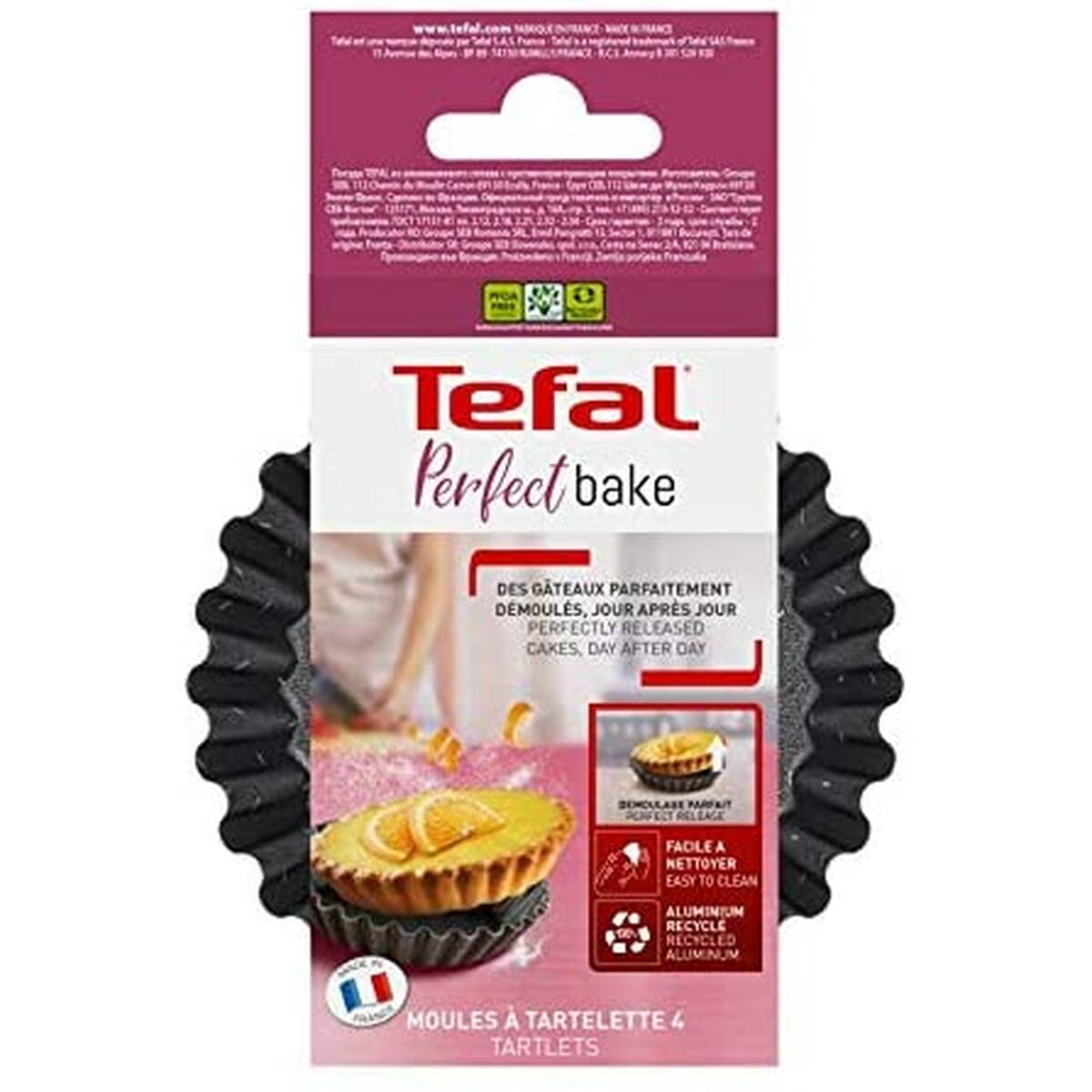 Ttartelettform Tefal J1608102 Brun Ø 11 cm 4 antal - 4