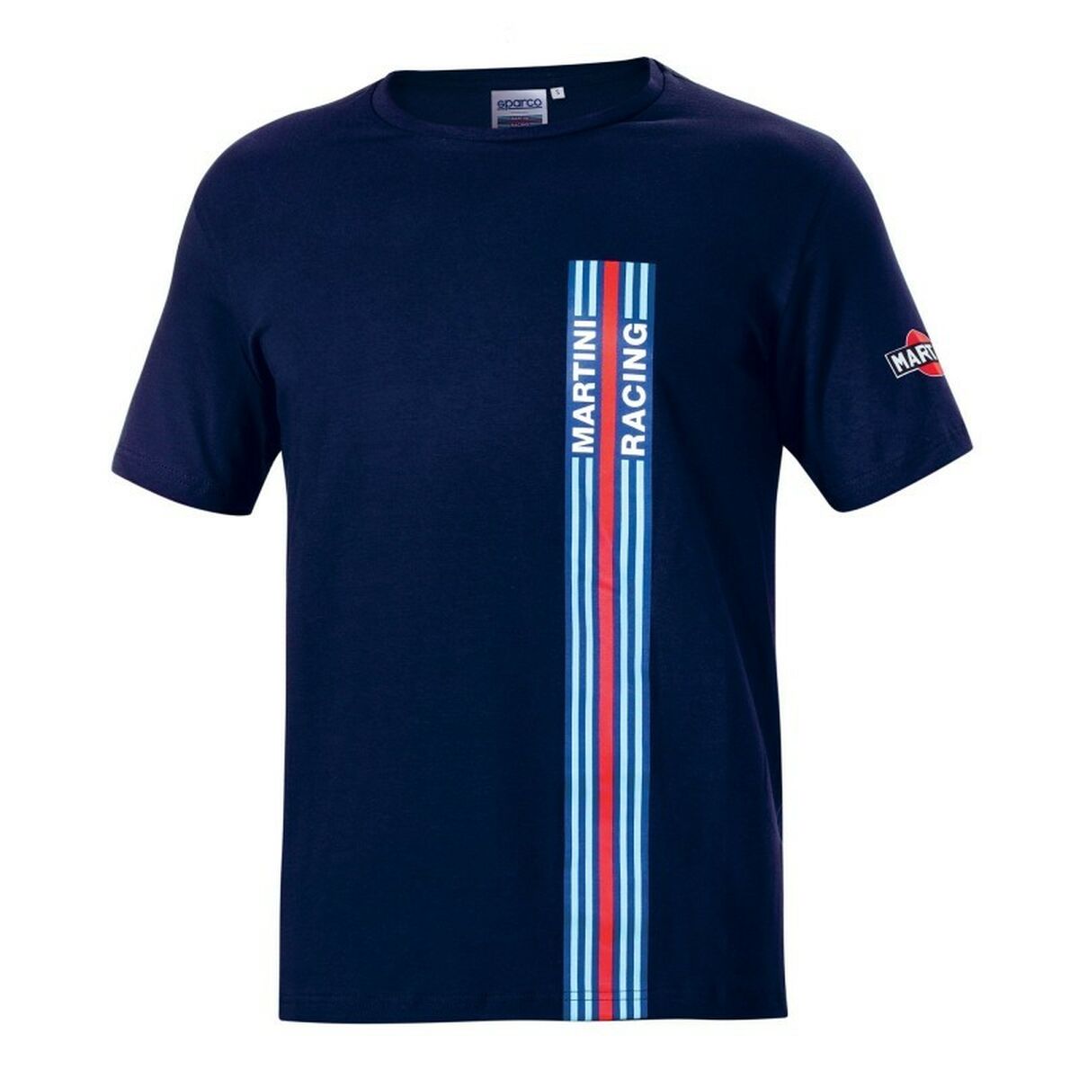 T-shirt med kortärm Sparco Martini Racing (XS) Marinblå