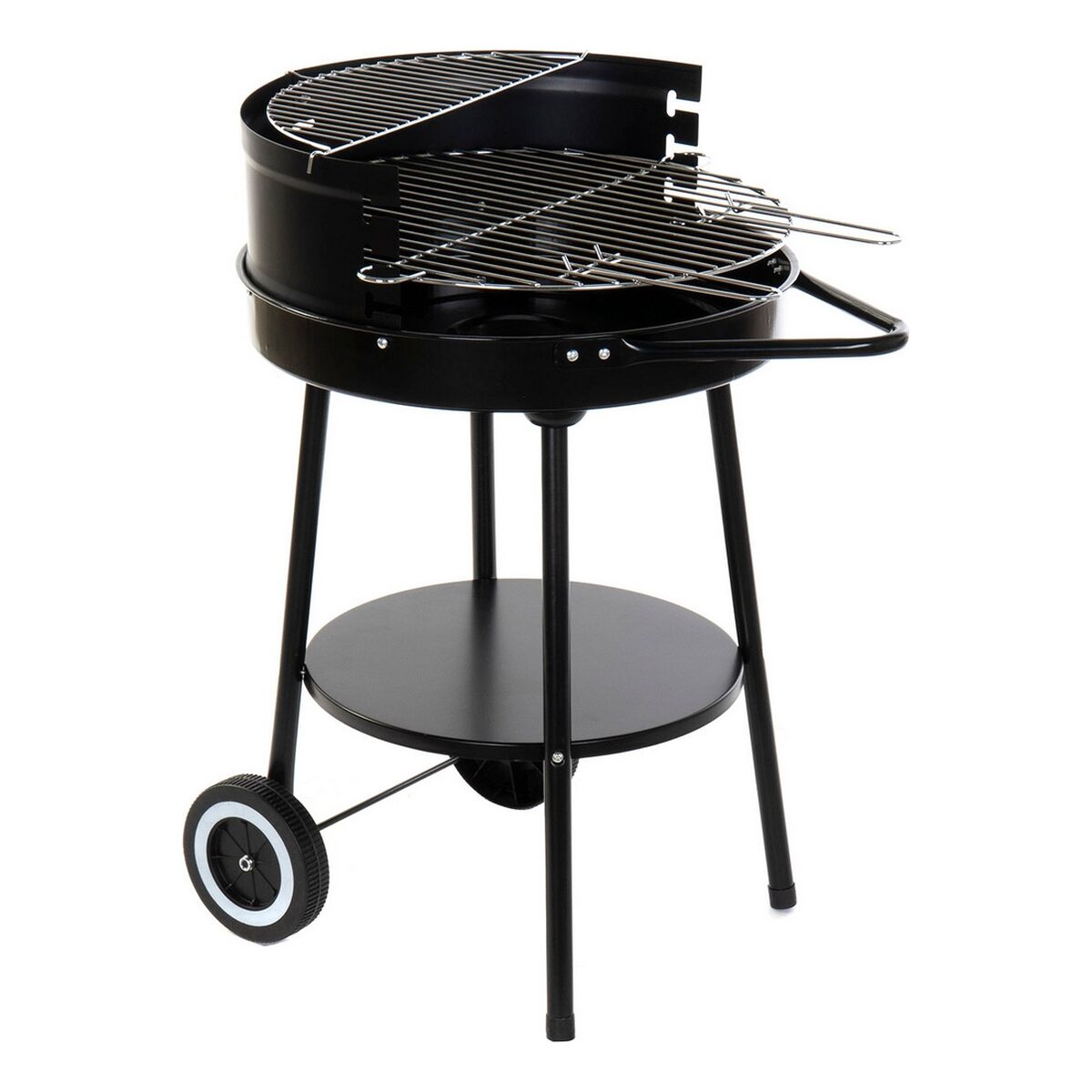 Kolgrill med hjul DKD Home Decor Svart Metall Plast 59 x 49,5 x 82 cm - 11