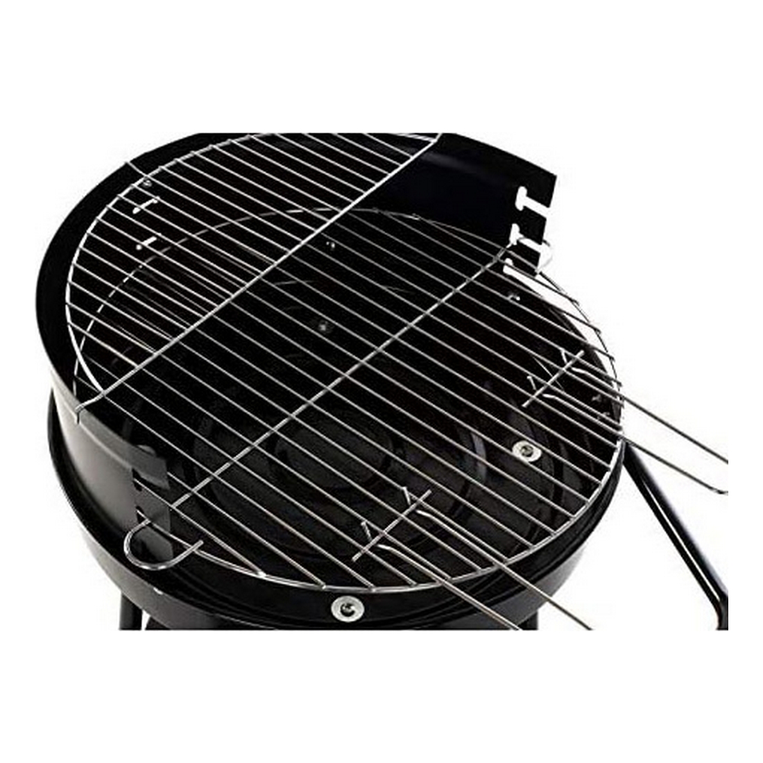 Kolgrill med hjul DKD Home Decor Svart Metall Plast 59 x 49,5 x 82 cm - 7