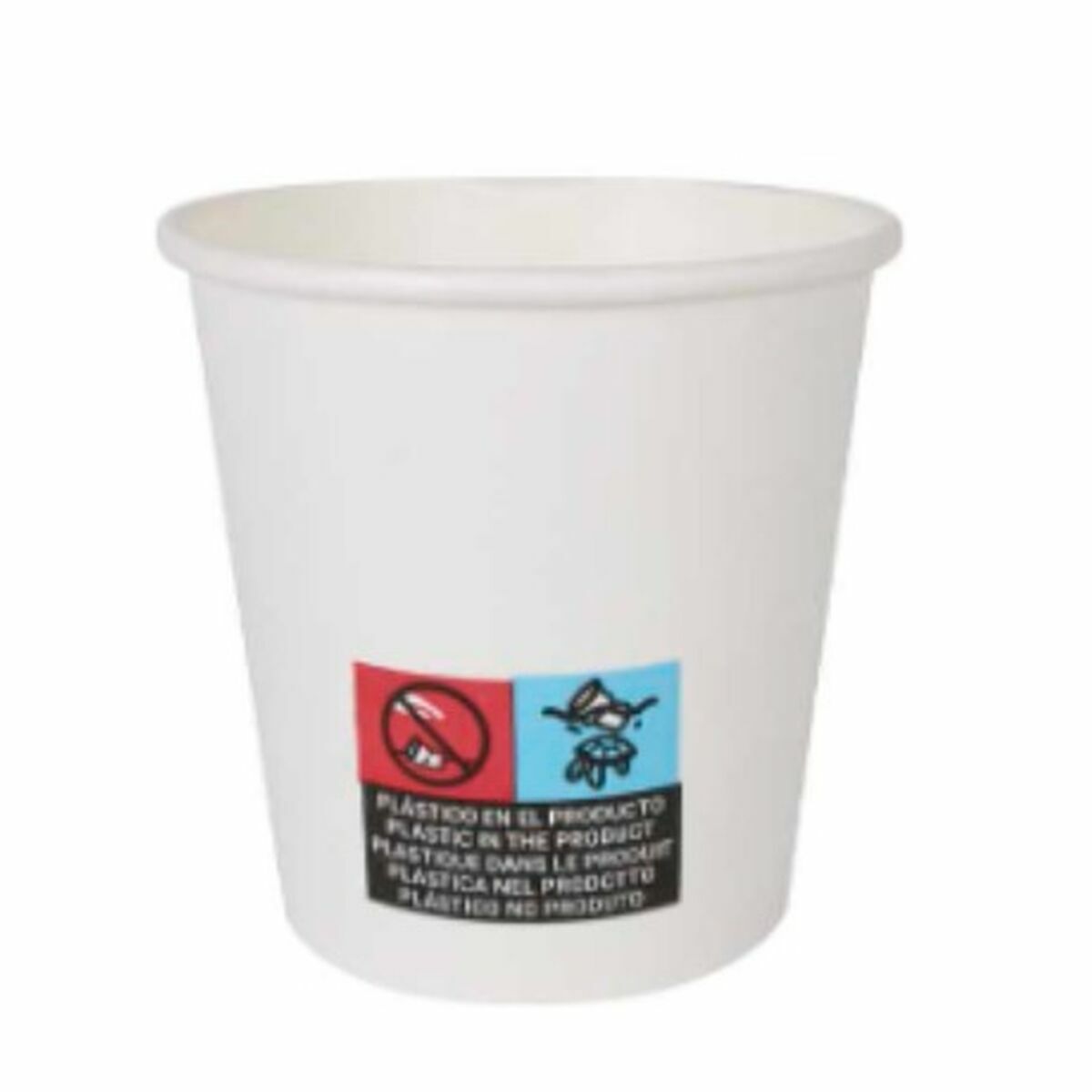 Glasset Algon Papp Engångsanvändning Vit 24 antal 120 ml (100 Delar) - 2