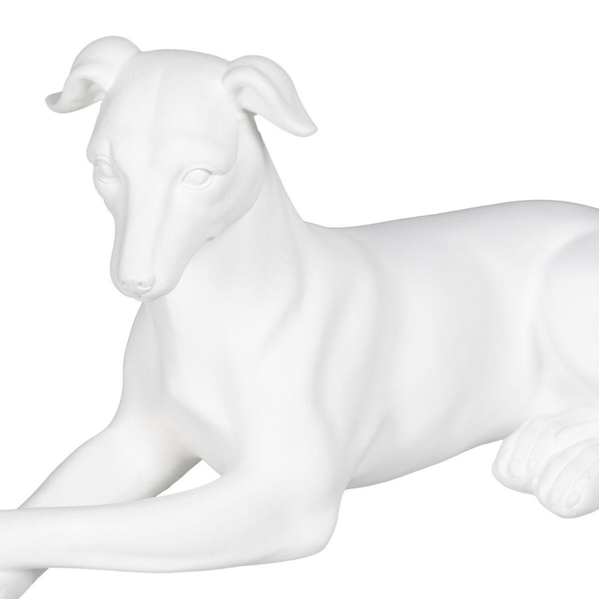 Prydnadsfigur Vit Hund 18 x 12,5 x 37 cm - 4