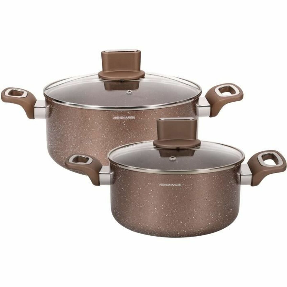 Kastrull med lock Arthur Martin Rosa 4,5 L 4 Delar - 5