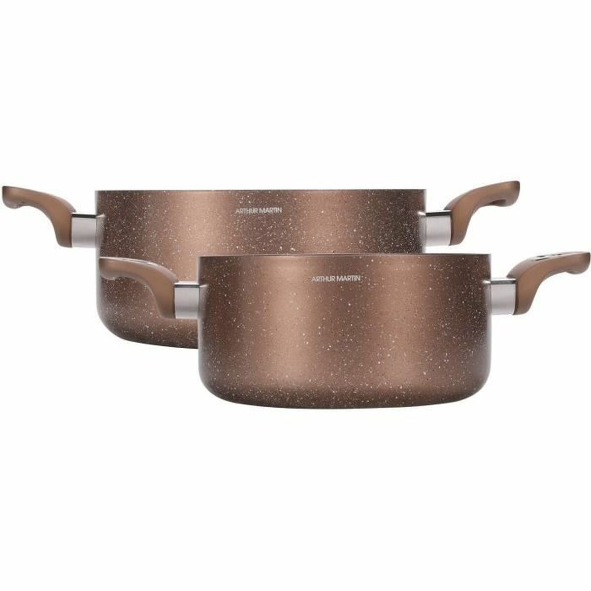 Kastrull med lock Arthur Martin Rosa 4,5 L 4 Delar - 4