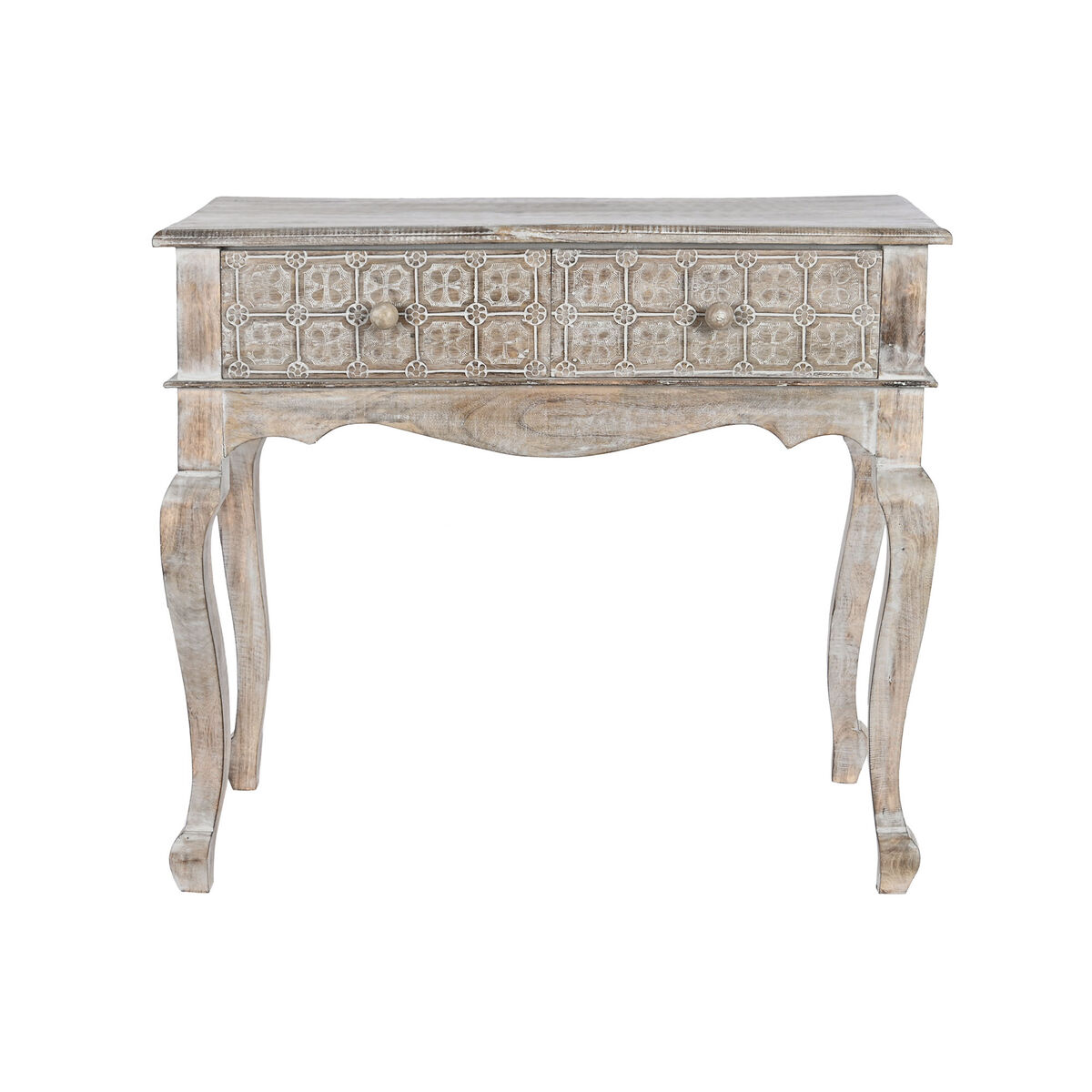 Hallmöbel med 2 lådor DKD Home Decor Vit Brun 91 x 42 x 81 cm - 4