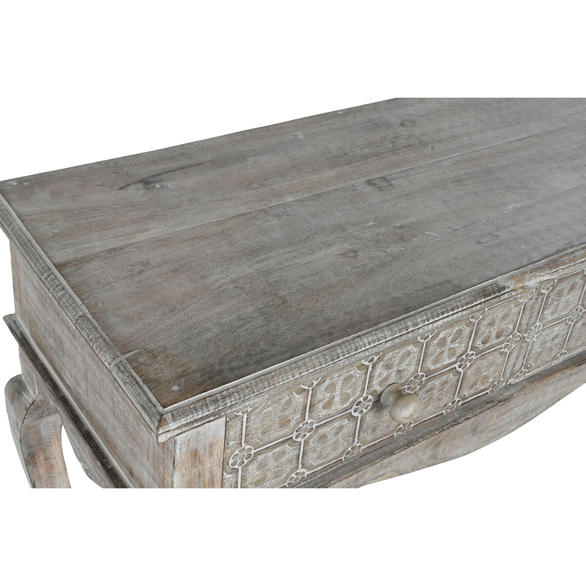 Hallmöbel med 2 lådor DKD Home Decor Vit Brun 91 x 42 x 81 cm - 2