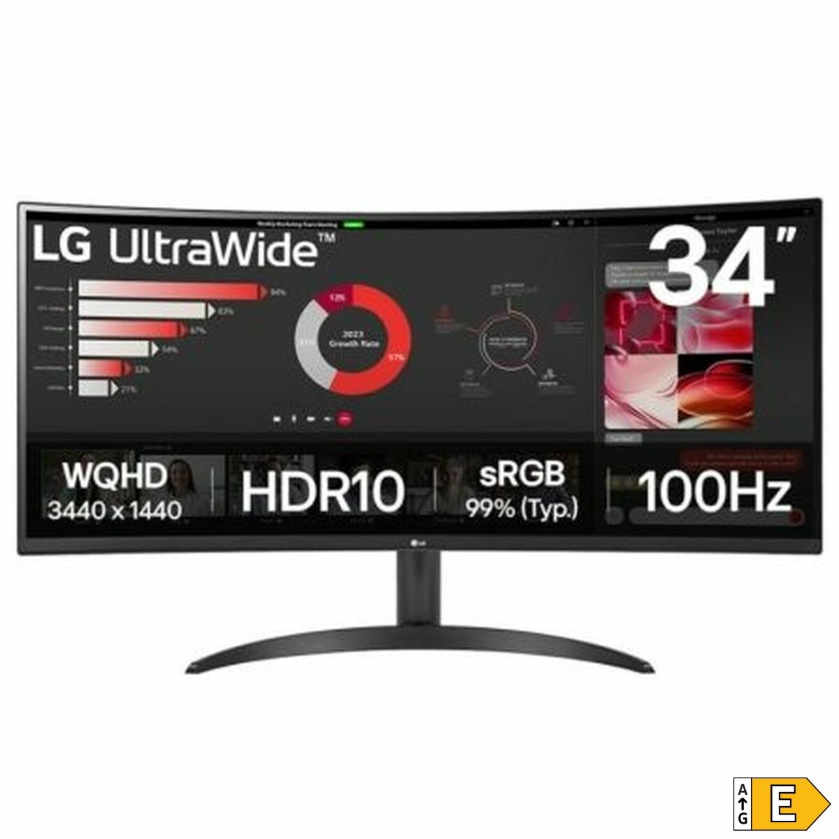 Monitor LG 34WR50QK-B Wide Quad HD 34" 100 Hz - 2