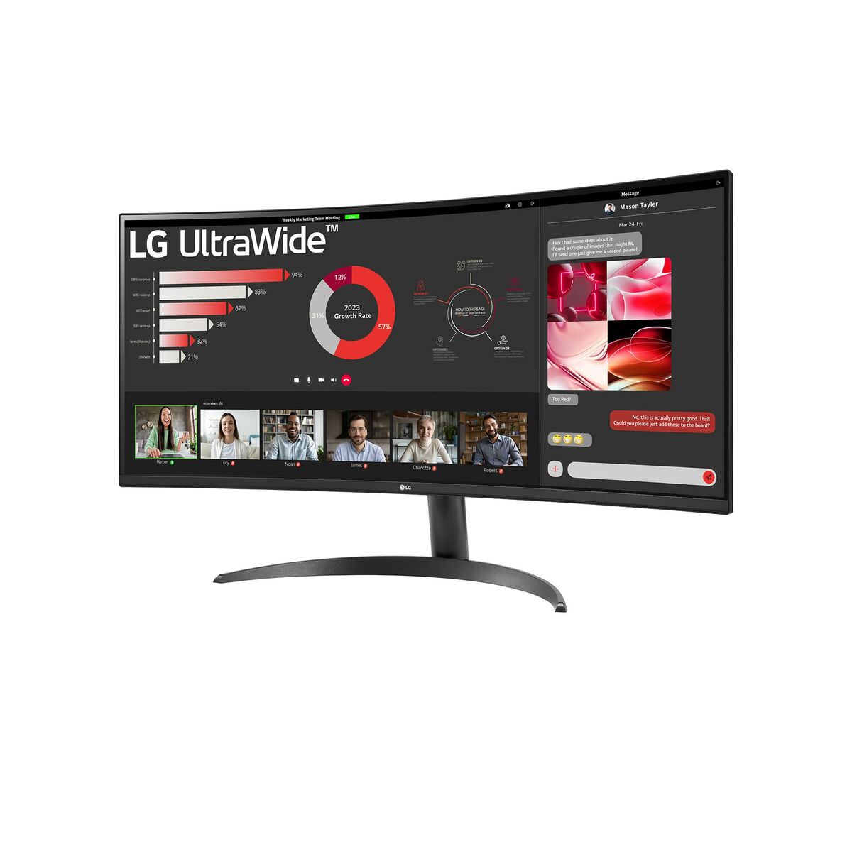 Monitor LG 34WR50QK-B Wide Quad HD 34" 100 Hz - 3
