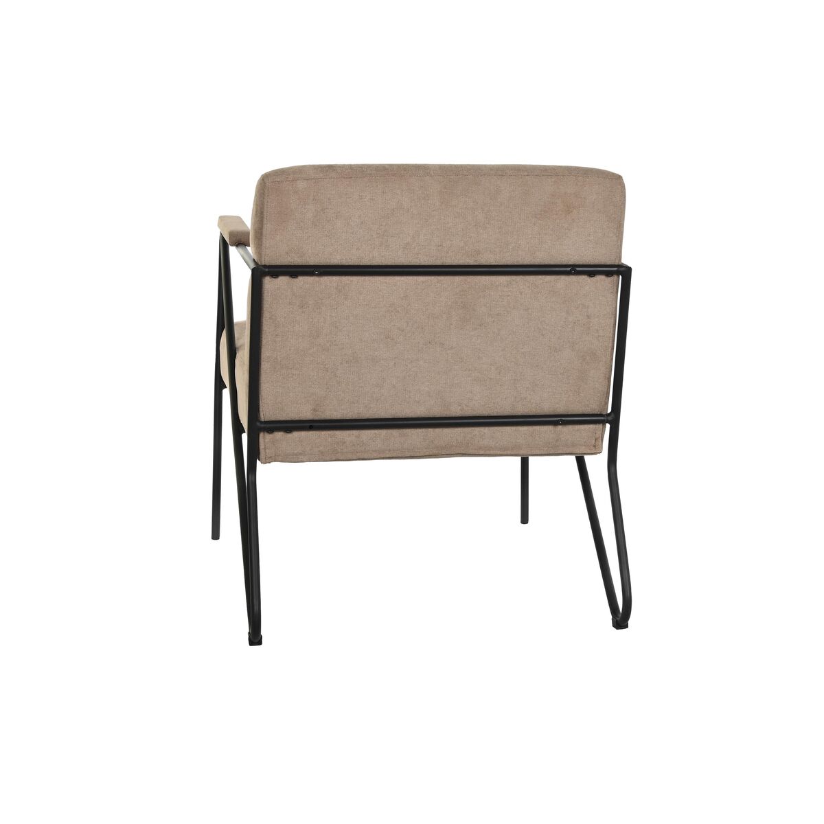 Fåtölj DKD Home Decor Brun Svart 64 x 69,5 x 76 cm 66 x 69,5 x 78 cm - 2