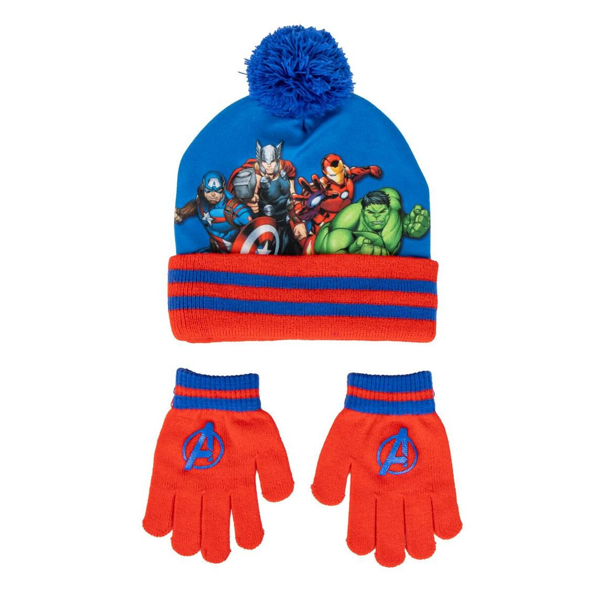 Mössor och handskar The Avengers Blå