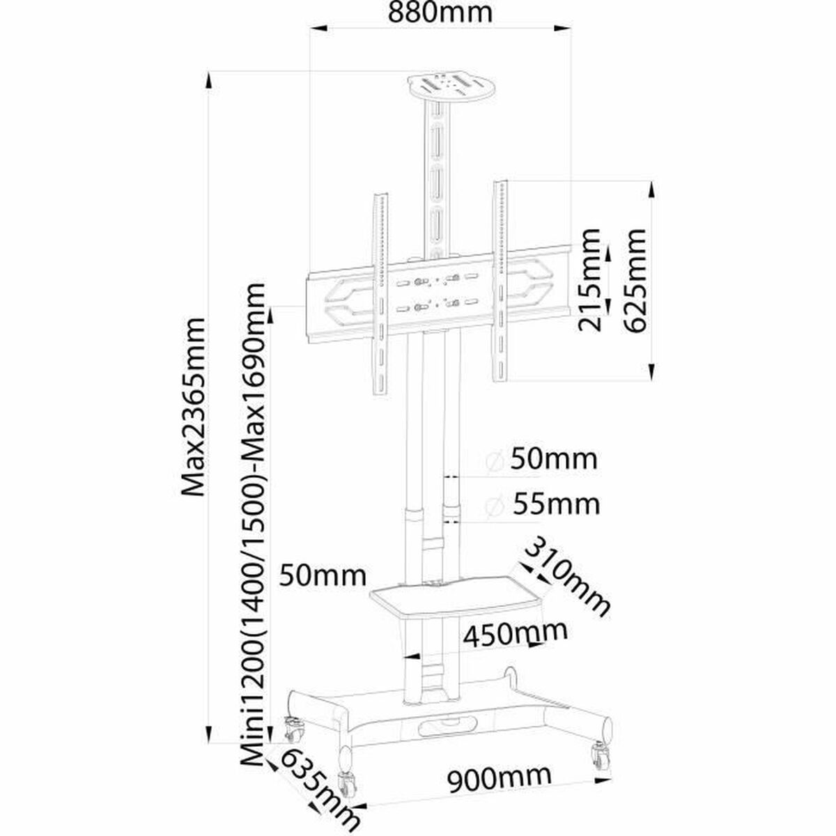 TV-fäste Inotek Moov Pro Prostand 42100 - 5