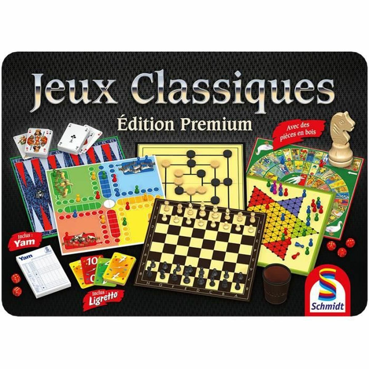 Sällskapsspel Schmidt Spiele Premium Edition Classic Games Box