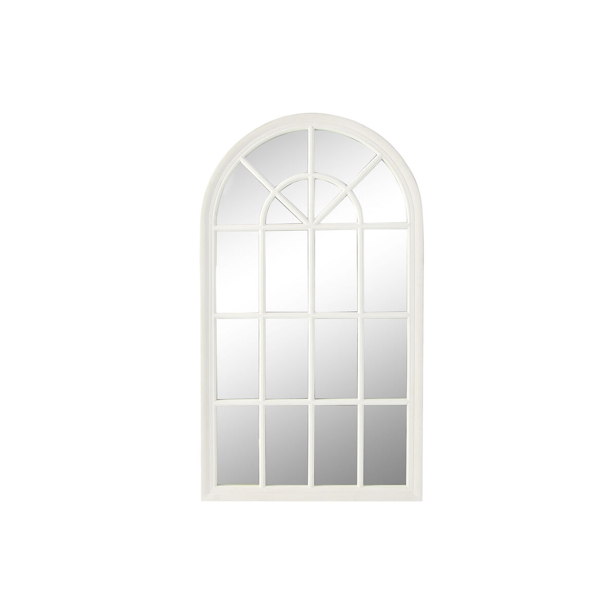 Väggspegel Home ESPRIT Vit Fönster 80 x 3,5 x 140 cm