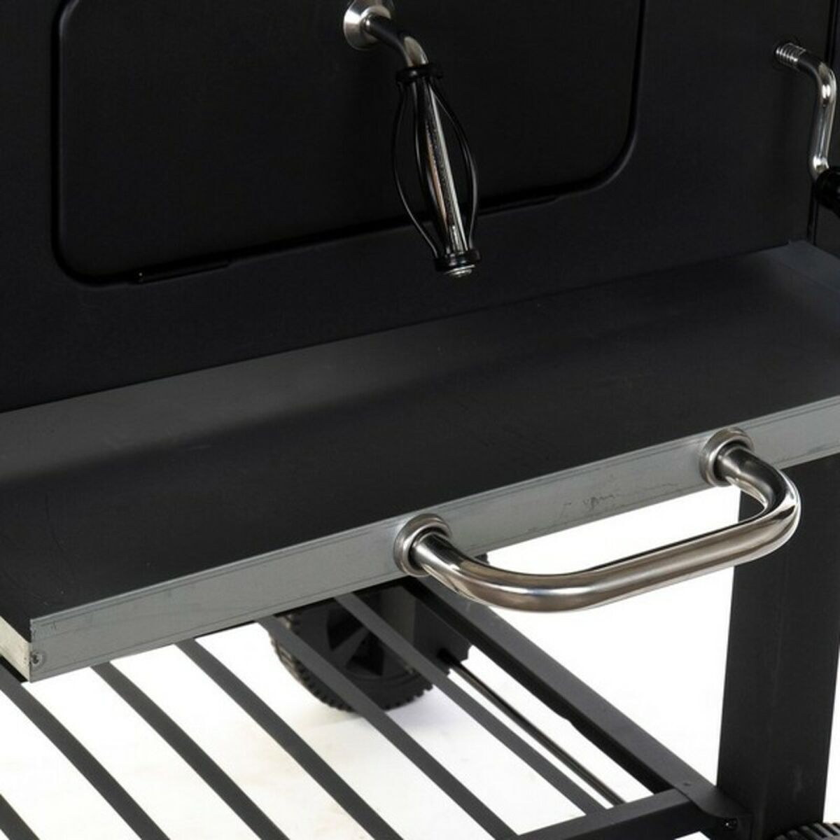 Kolgrill med lock och hjul DKD Home Decor Svart Metall Stål 140 x 60 x 108 cm (140 x 60 x 108 cm) - 14