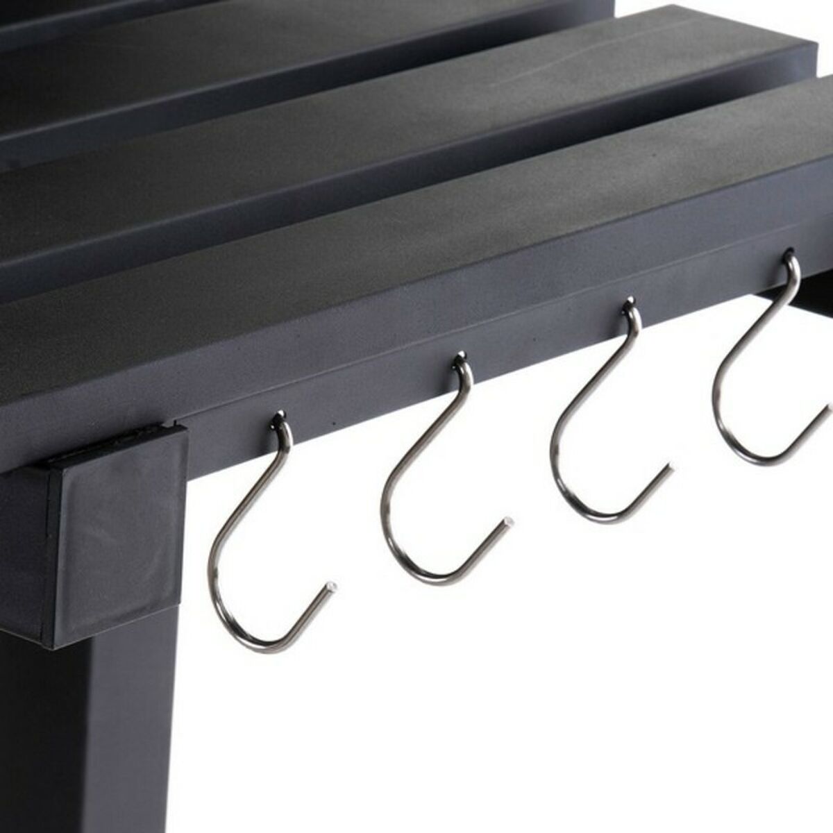 Kolgrill med lock och hjul DKD Home Decor Svart Metall Stål 140 x 60 x 108 cm (140 x 60 x 108 cm) - 10