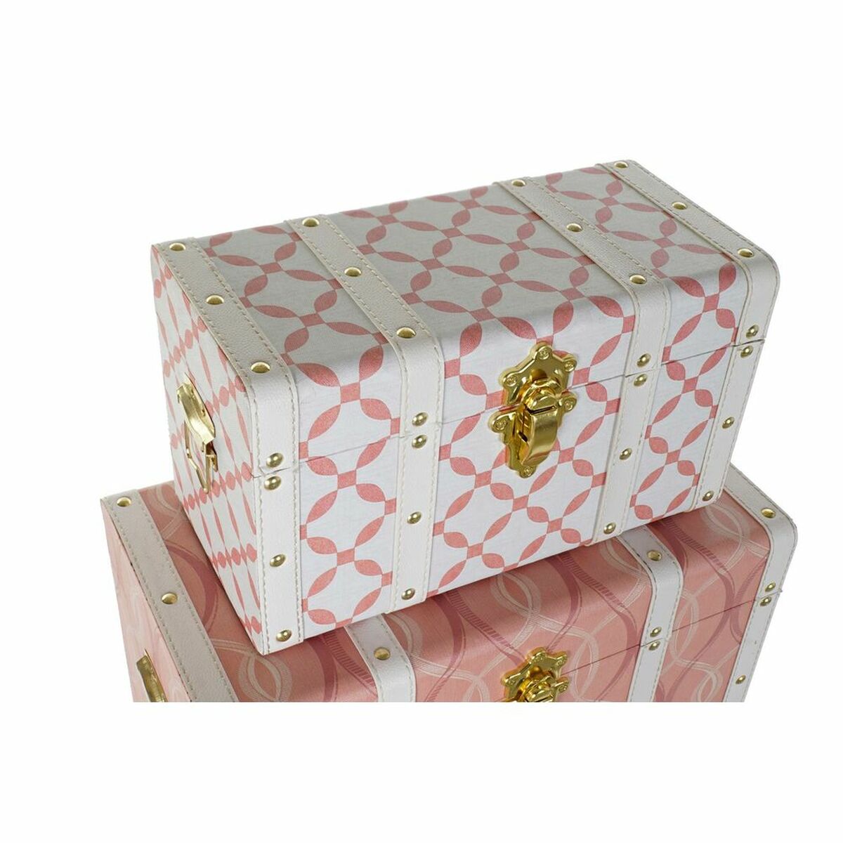 Koffertset DKD Home Decor Polyuretan Trä MDF (60 x 35 x 41 cm) - 9
