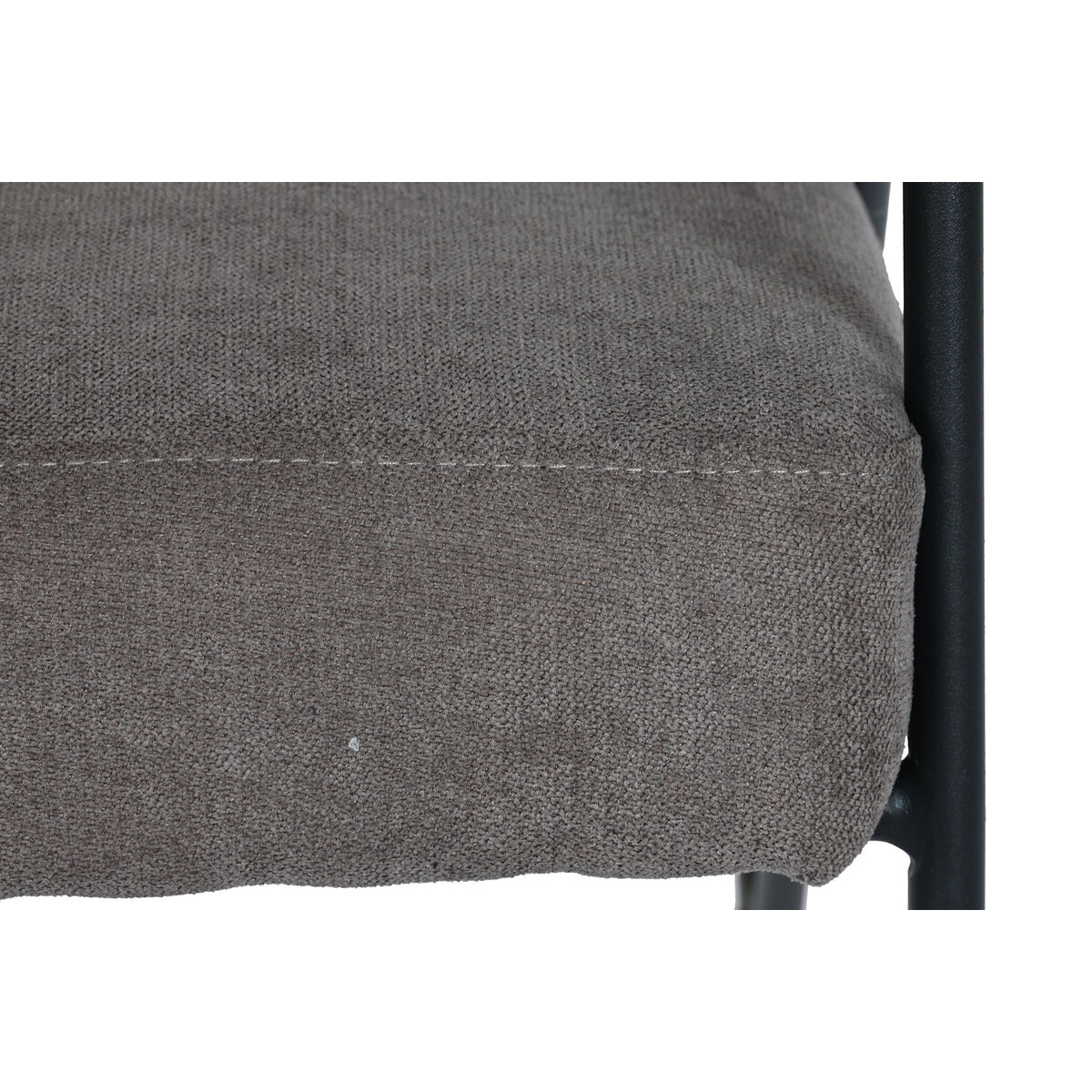 Fåtölj DKD Home Decor Grå Metall Polyester (64 x 69,5 x 76 cm) - 4