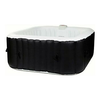 Inflatable Spa Sunspa Fyrkantig Svart 4 personer (155 x 155 x 65 cm)