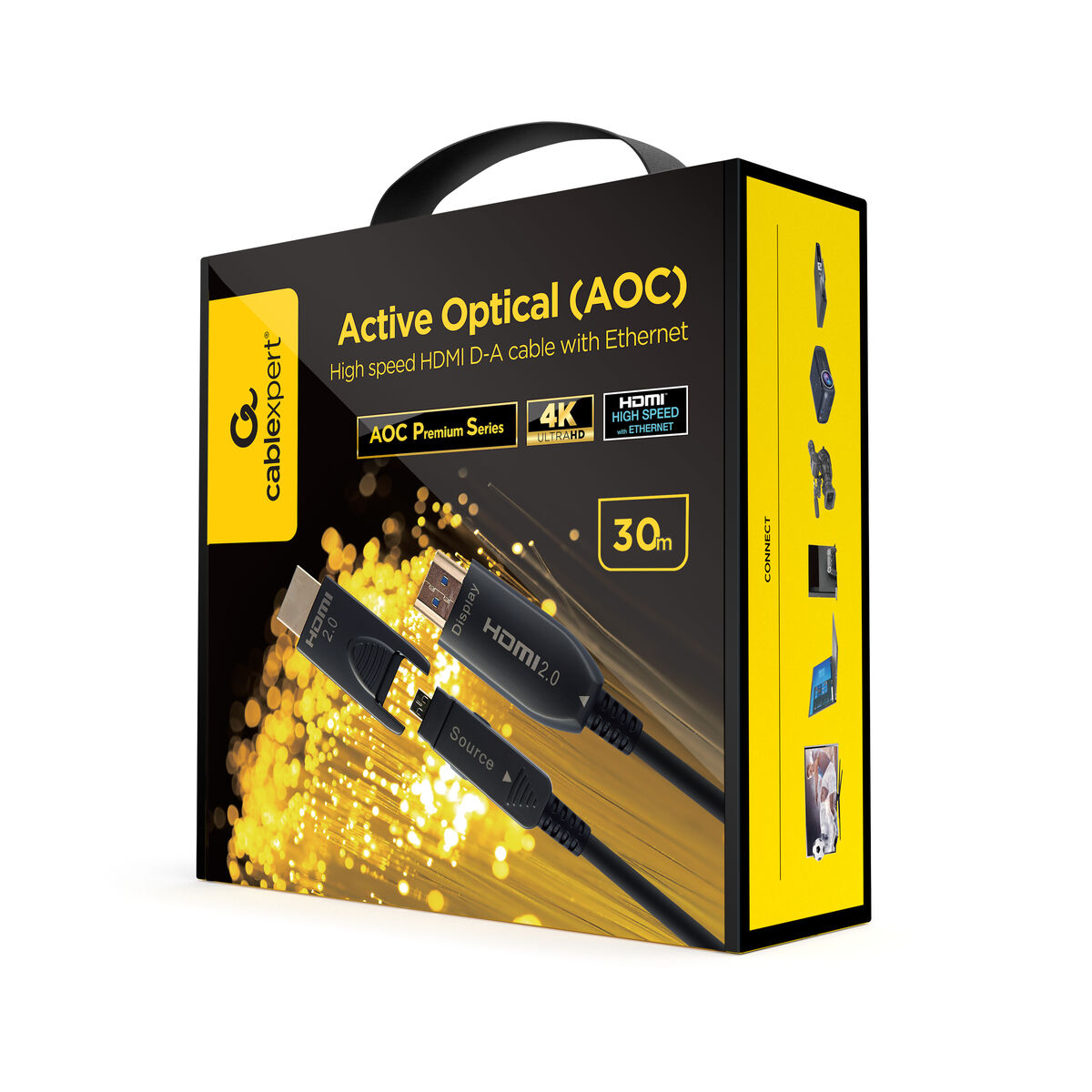 Kabel HDMI GEMBIRD CCBP-HDMID-AOC-30M Svart 30 m - 4