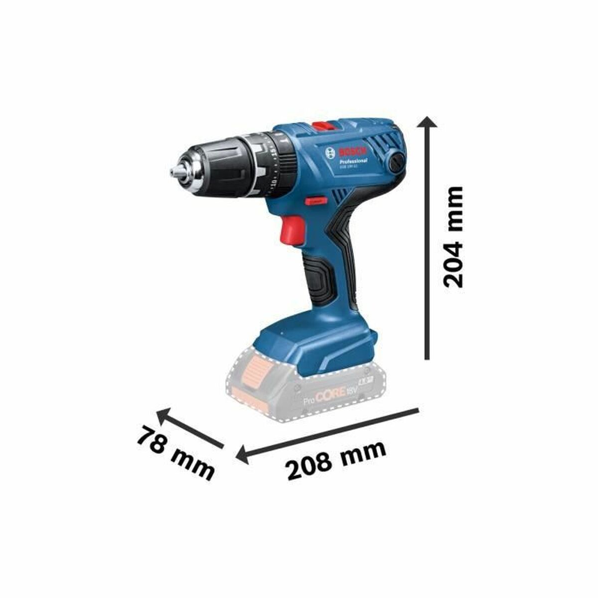 Elektrisk skruvmejsel BOSCH GSB 18V-21 PROFESSIONAL - 4