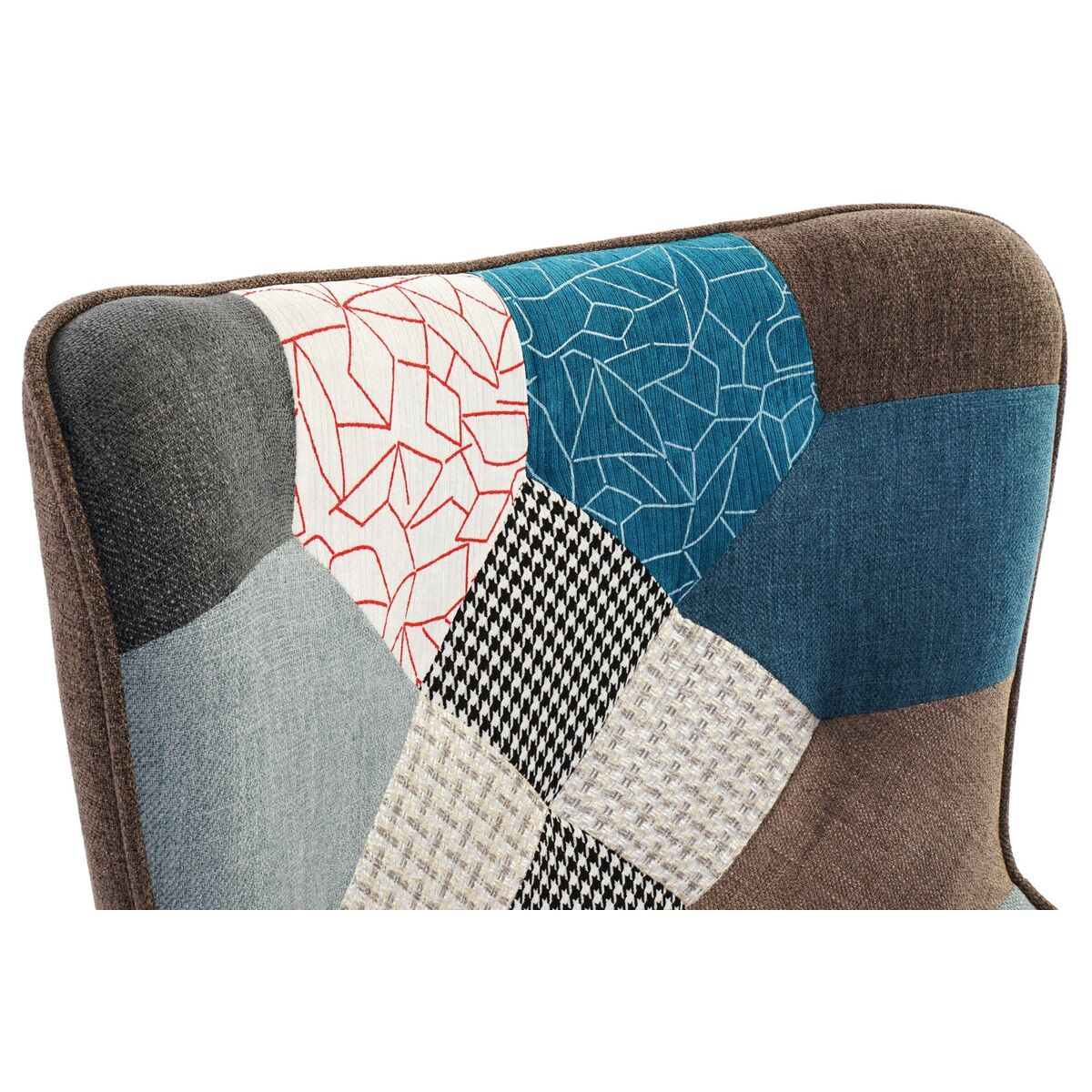 Fåtölj DKD Home Decor 70 x 73 x 100 cm Brun Gummiträ Multicolour - 7