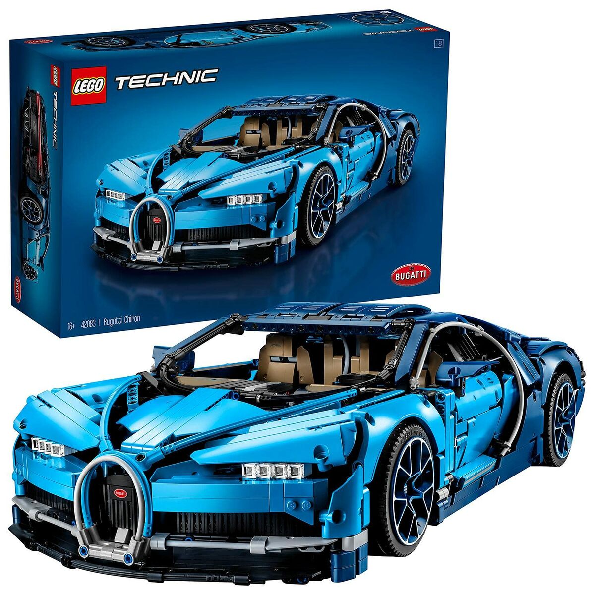Playset Lego Technic: Bugatti Chiron 42083 3599 Delar 32 x 14 x 56 cm