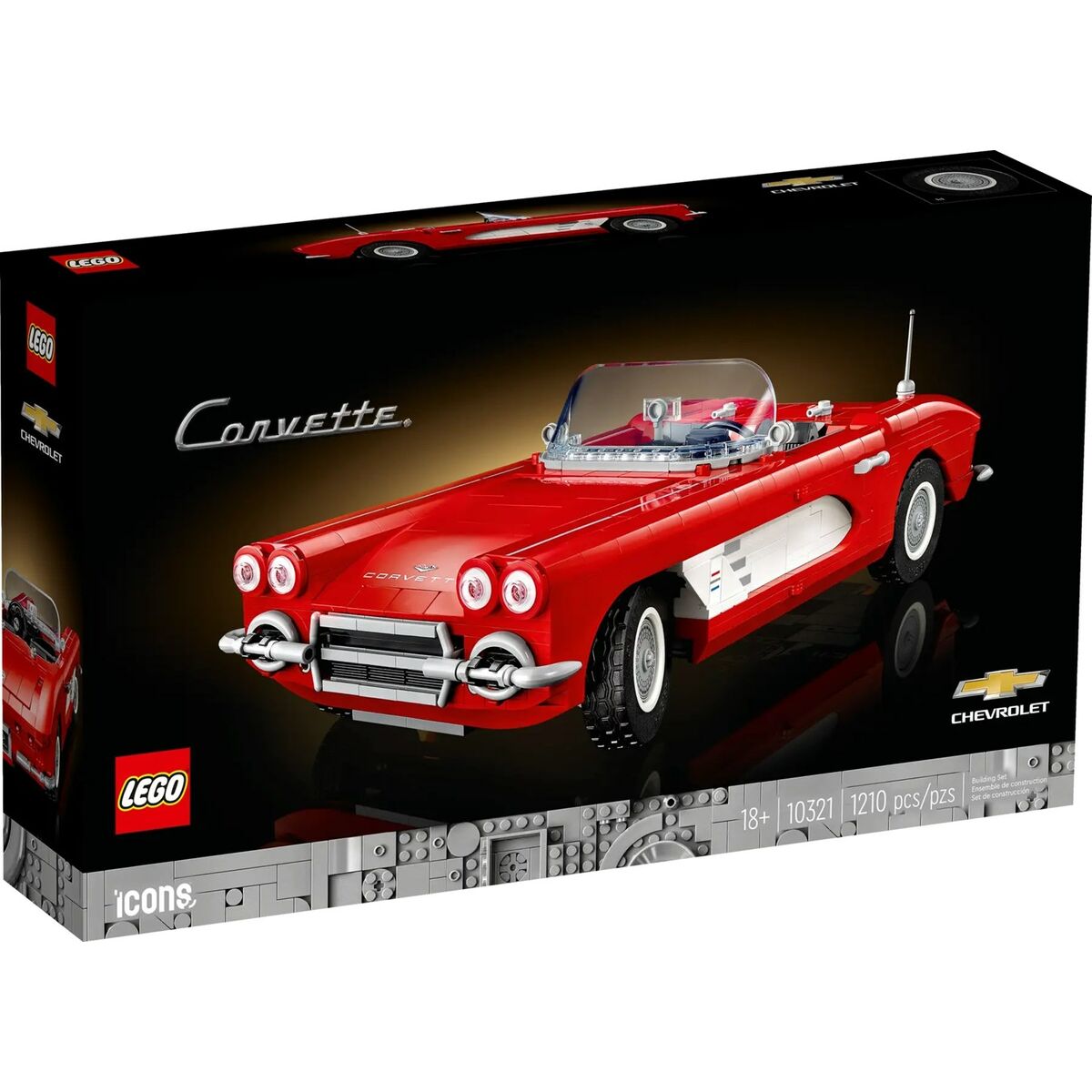 Playset Lego Icons: Corvette 10321 1210 Delar 14 x 10 x 32 cm