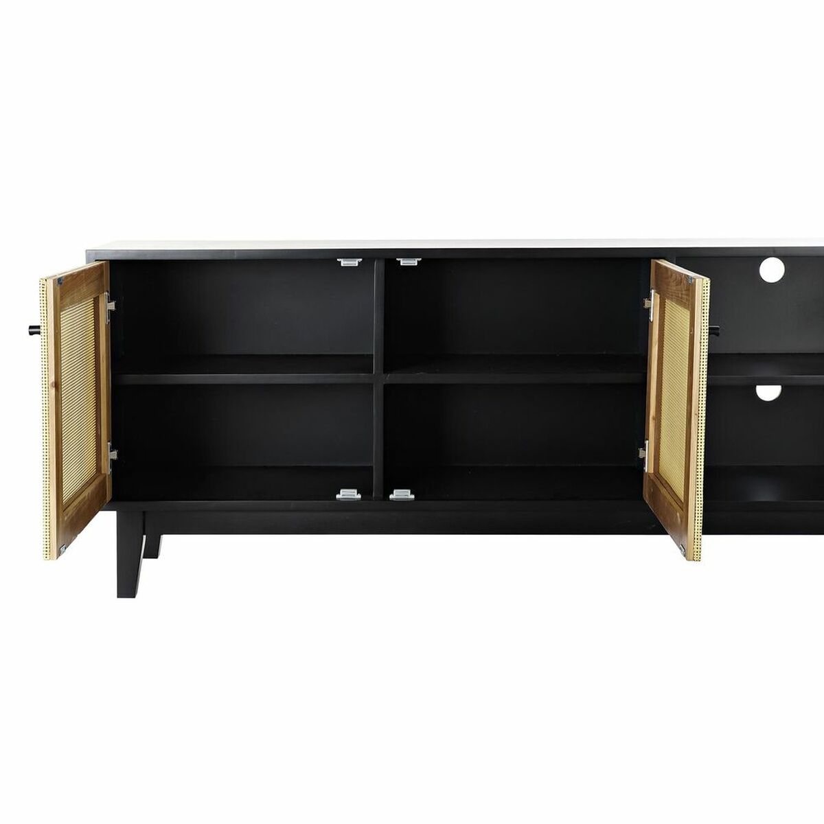 TV-möbler DKD Home Decor Svart Gran Rattan (160 x 65 x 38 cm) - 13