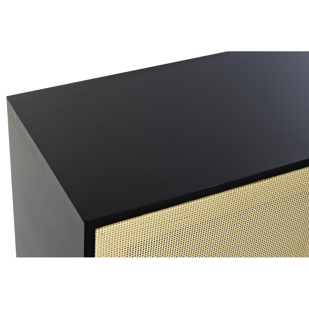 TV-möbler DKD Home Decor Svart Gran Rattan (160 x 65 x 38 cm) - 2