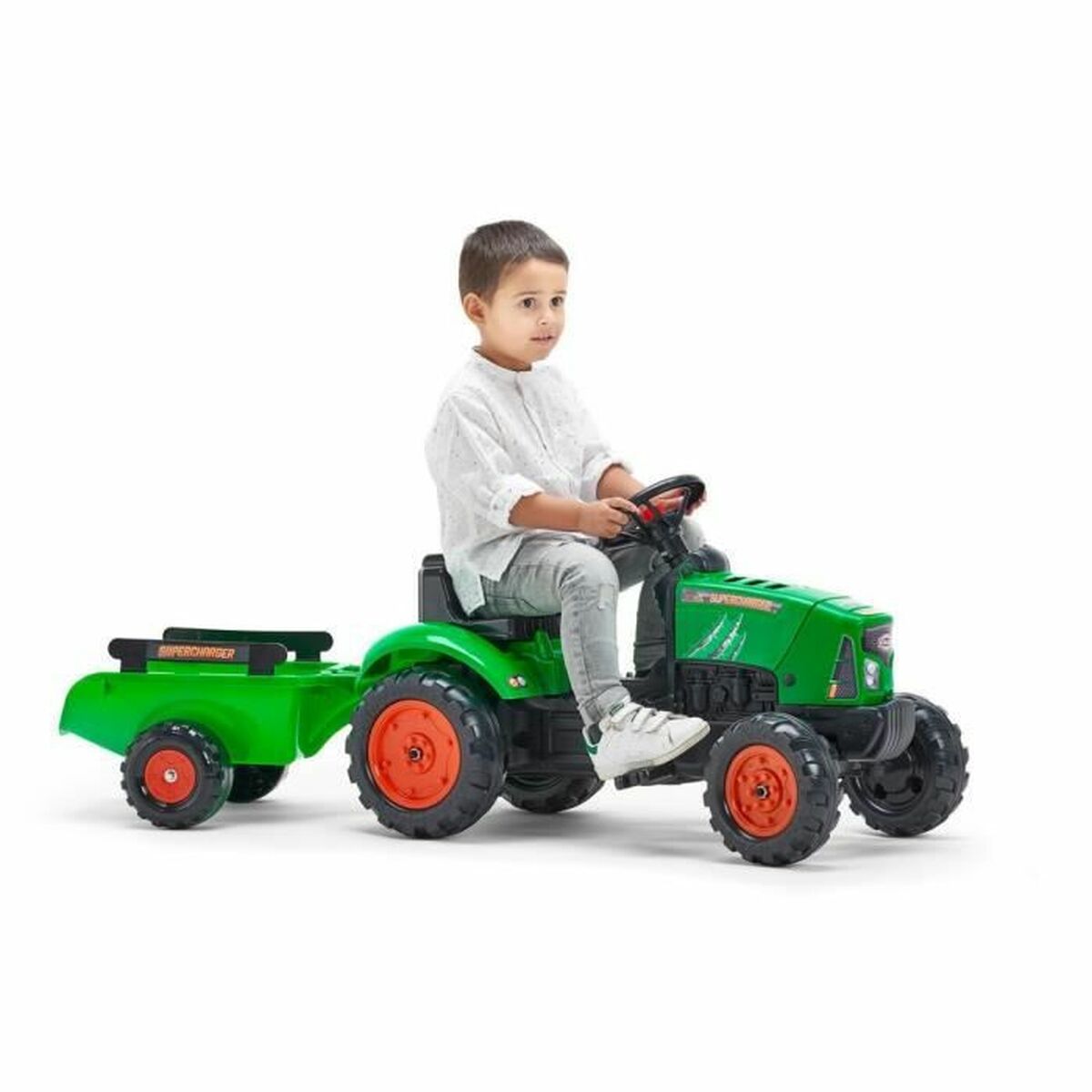 Pedaltraktor Falk Supercharger 2031AB Grön - 6