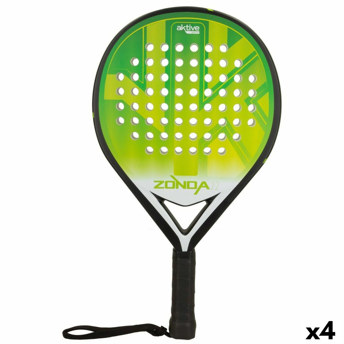 Squashracket Aktive Svart/Grön (4 antal) - 5