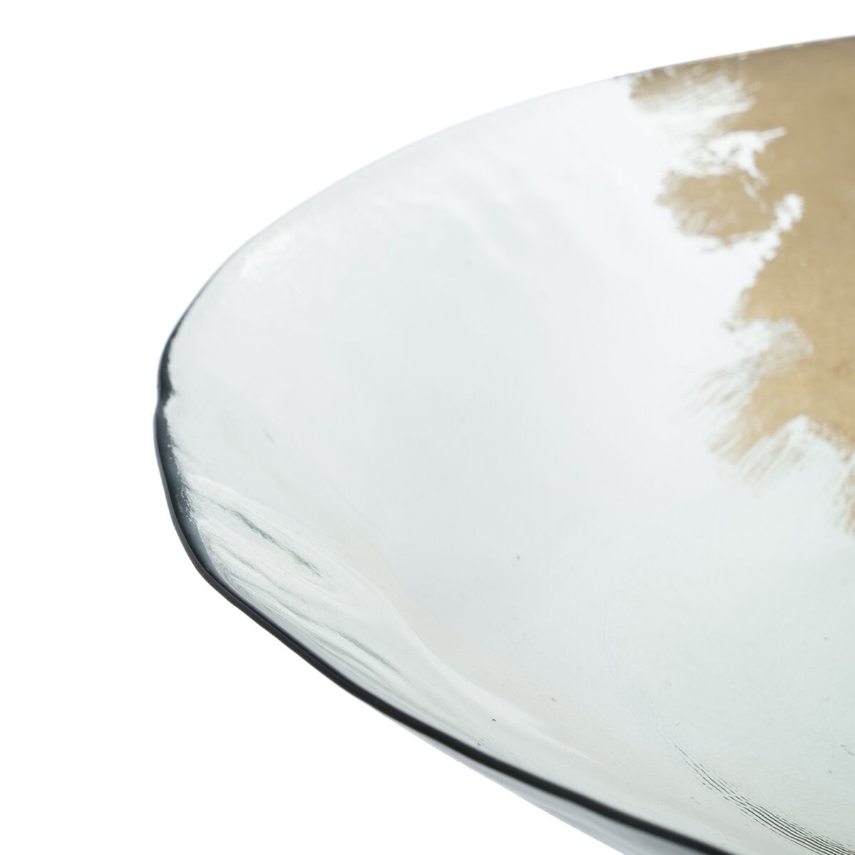 Bordsdekoration Gyllene Glas 39 x 39 x 6,5 cm - 3