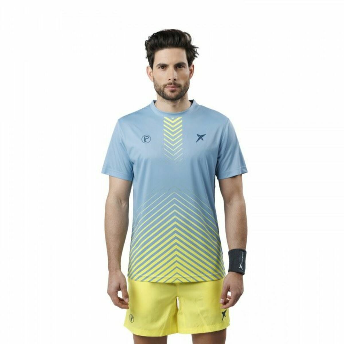 T-shirt med kortärm Herr Drop Shot Bentor Lima Aquamarine - 5