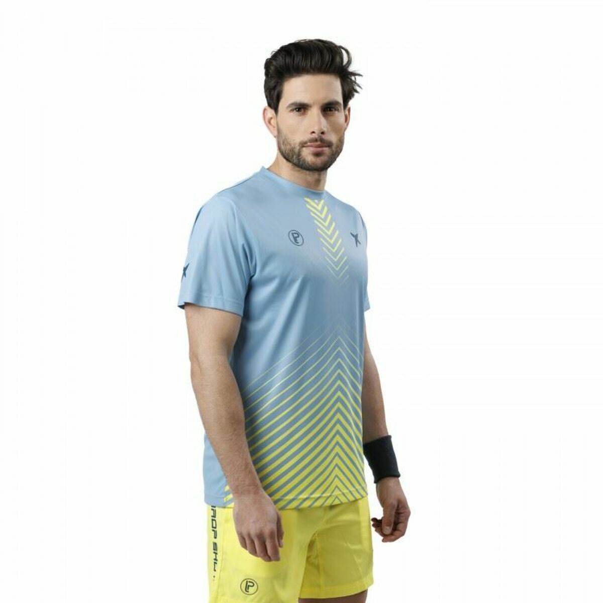T-shirt med kortärm Herr Drop Shot Bentor Lima Aquamarine - 3