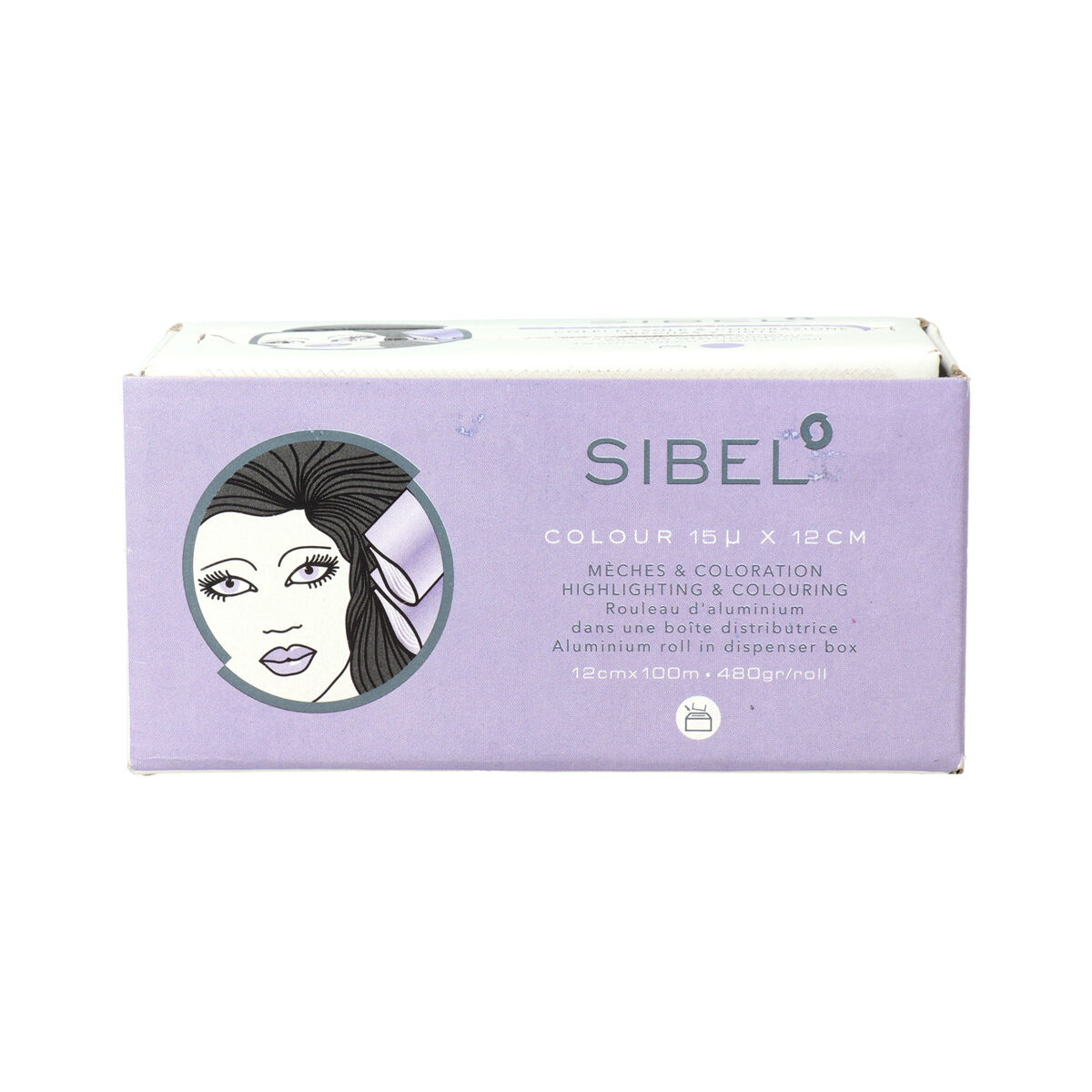 Aluminiumfolie Sinelco Sibel High Hår- och skönhetsvård 15 x 12 x 100 cm Lila - 2