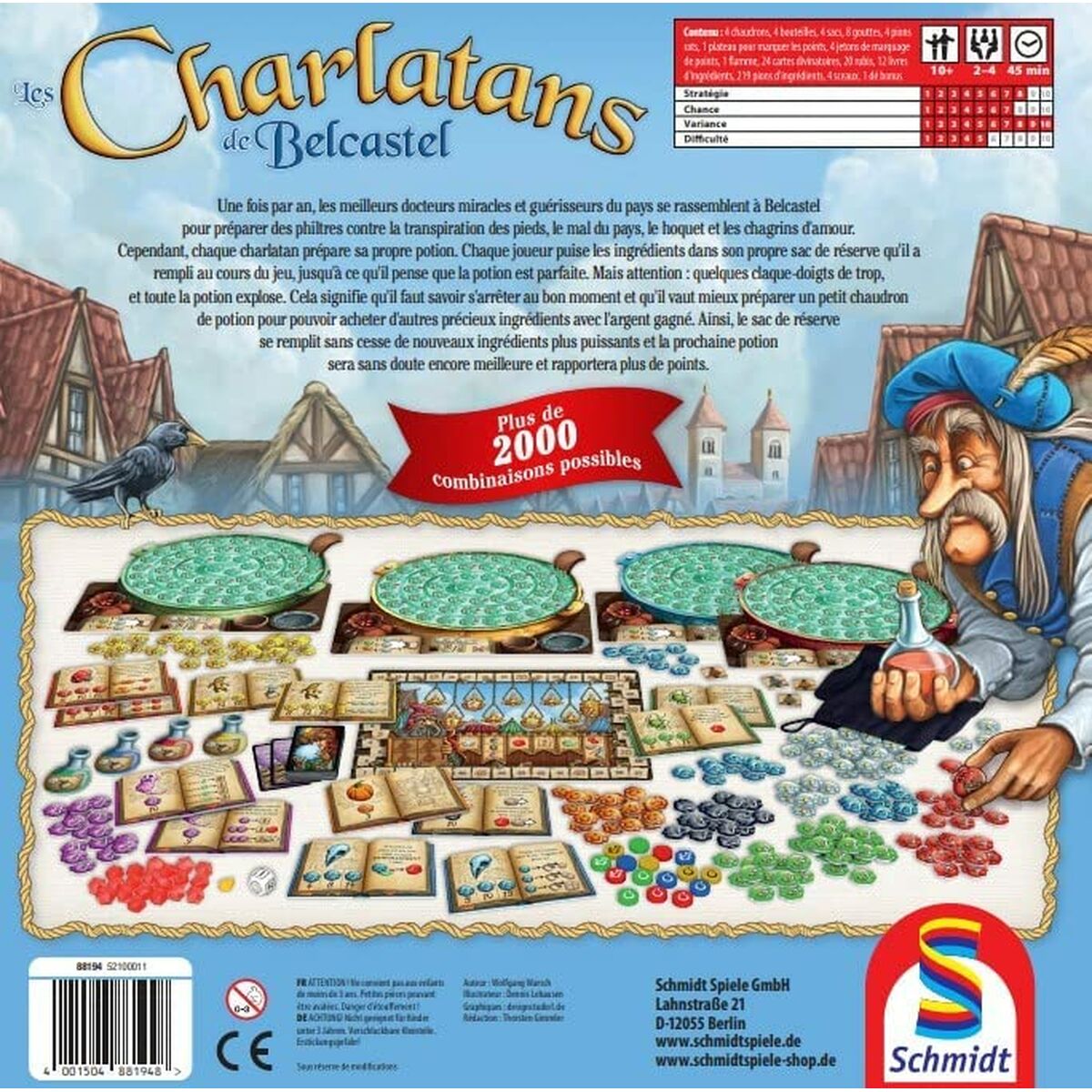 Sällskapsspel Schmidt Spiele Charlatans de Bescastel 30 x 8 x 30 cm - 3