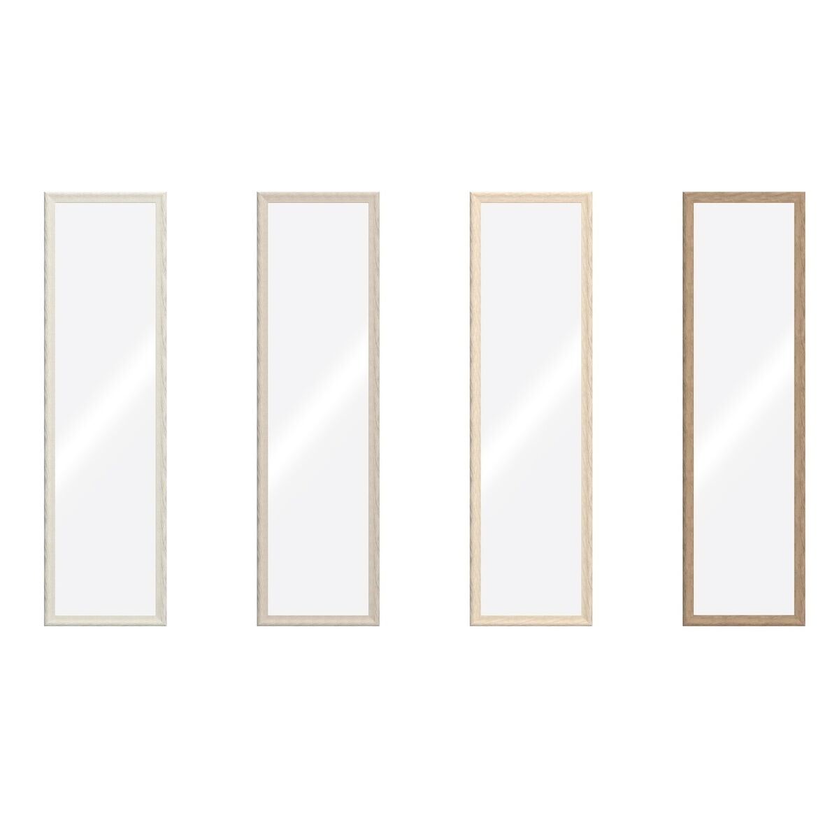 Väggspegel Home ESPRIT Brun Beige Grå Urban 35 x 2 x 132 cm (4 antal)