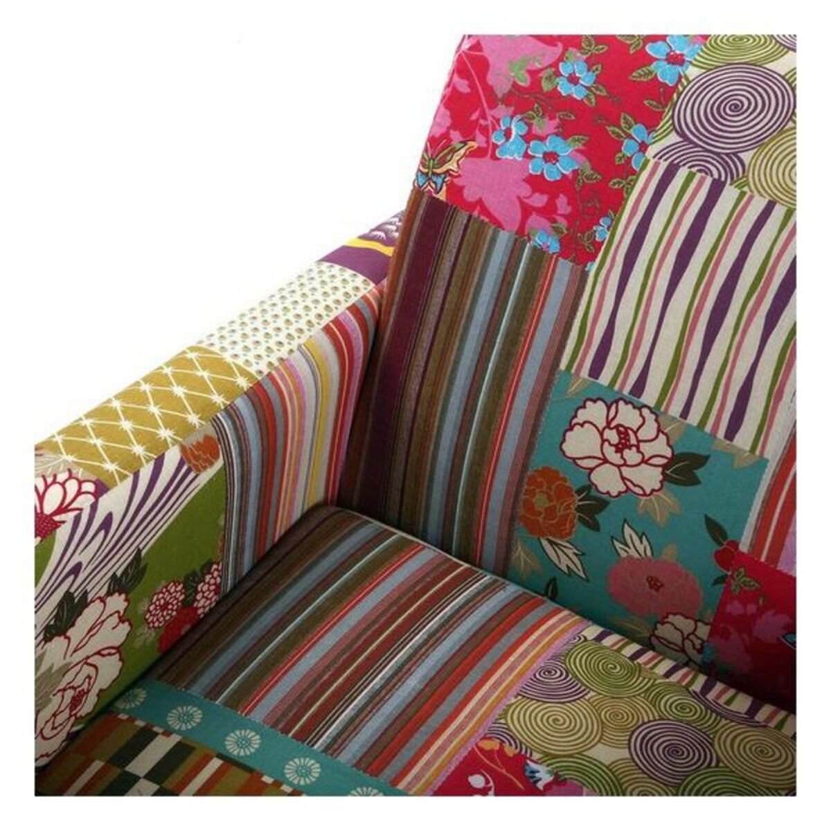 Fåtölj Versa Patchwork  Bomull (77 x 71 x 65 cm) - 4