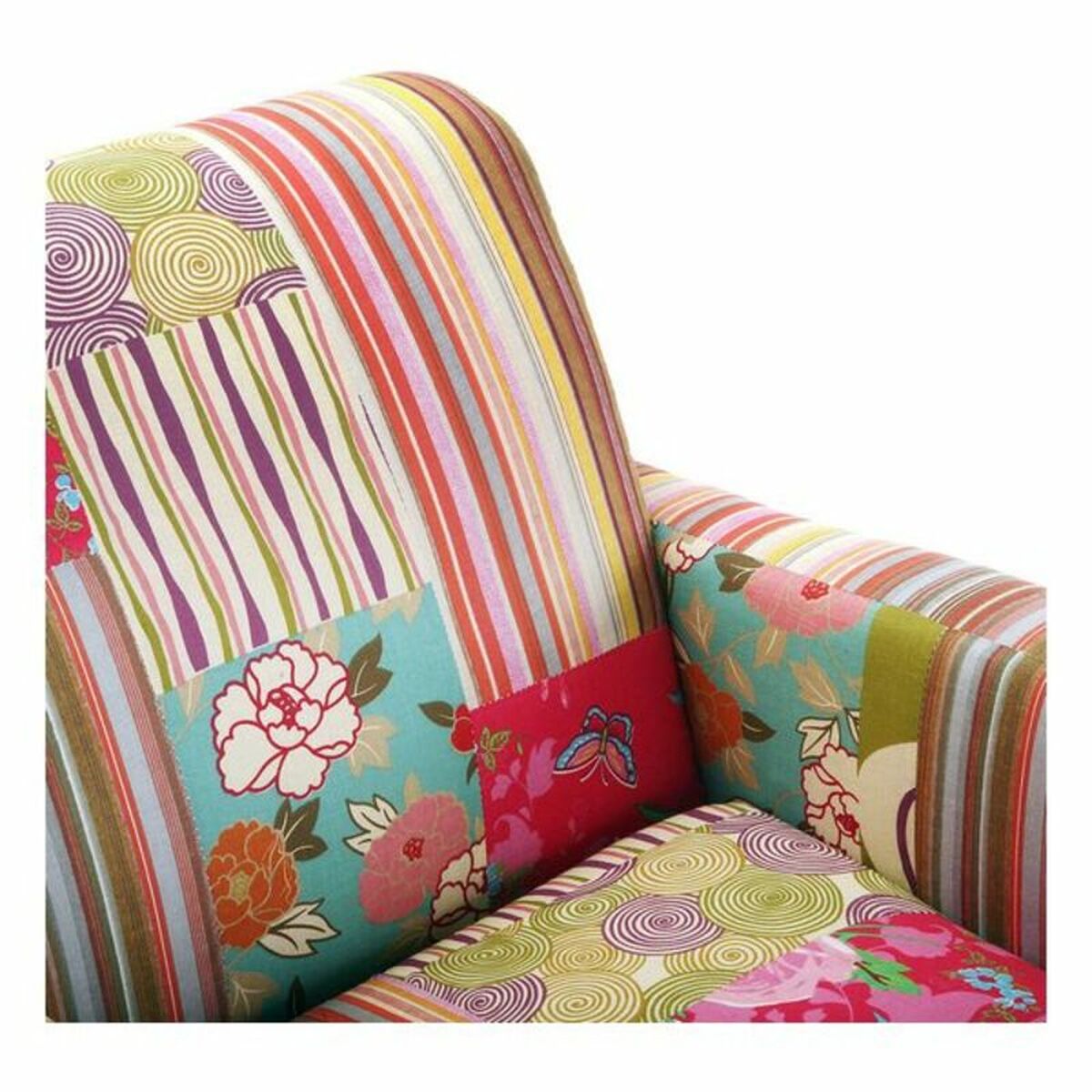 Fåtölj Versa Patchwork  Bomull (77 x 71 x 65 cm) - 3