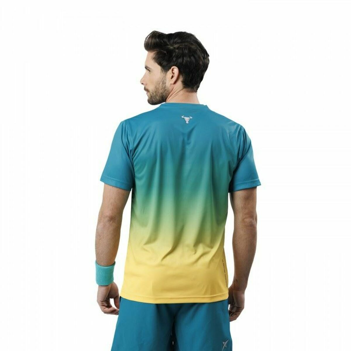 T-shirt med kortärm Herr Drop Shot Alsai Campa Aquamarine - 2