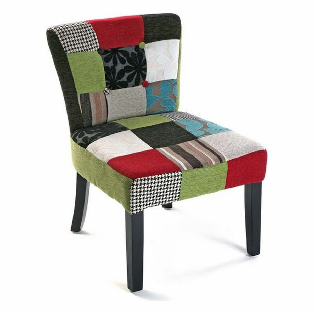 Fåtölj Versa Patchwork  Polyester (64 x 73 x 50 cm)