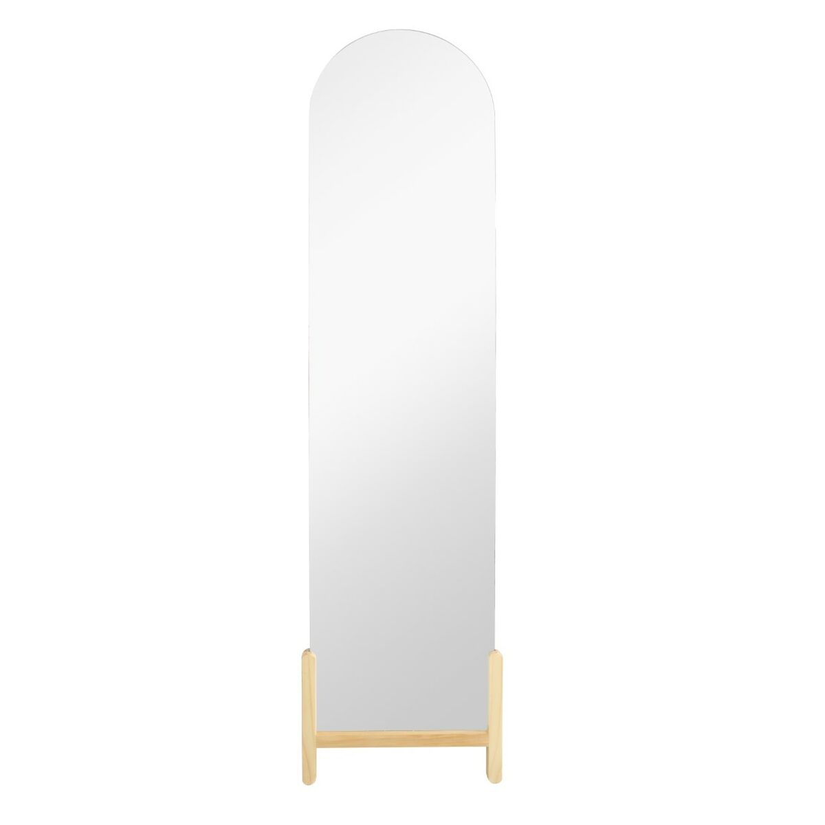 Garderobsspeglar Home ESPRIT Naturell Glas Furu 40 x 10 x 160 cm - 2