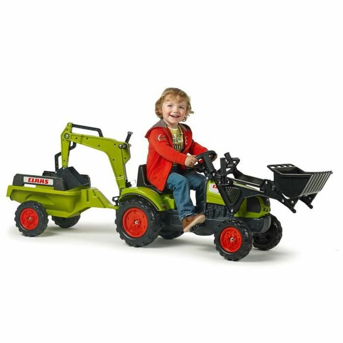 Pedaltraktor Falk Claas Arion 410 2040N Grön - 9
