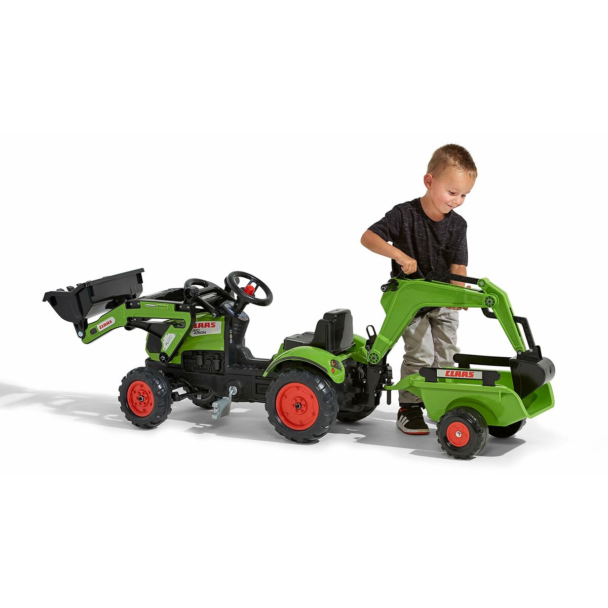 Pedaltraktor Falk Claas Arion 410 2040N Grön - 5