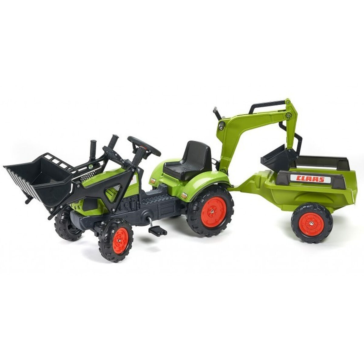 Pedaltraktor Falk Claas Arion 410 2040N Grön - 11