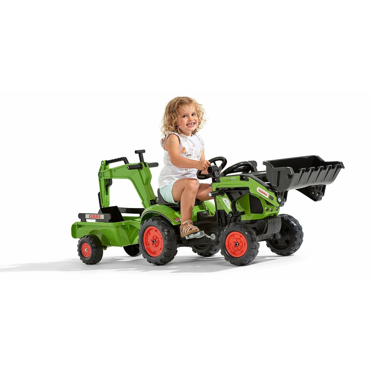 Pedaltraktor Falk Claas Arion 410 2040N Grön - 4