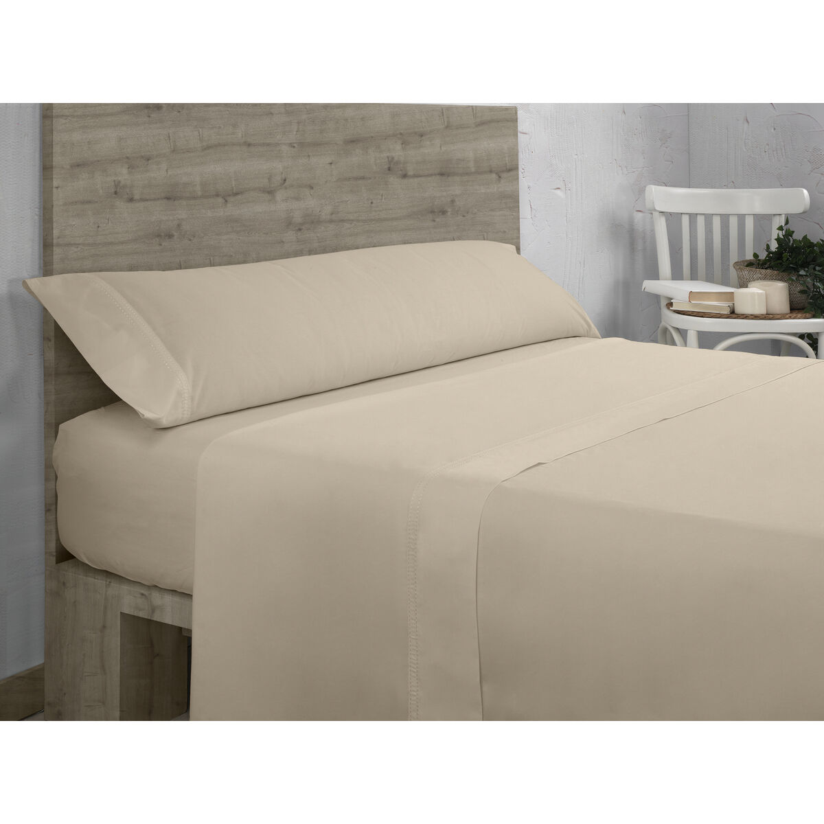 Inpassat underlakan Alexandra House Living QUTUN Beige-brun (taupe) 200 x 200 cm 200 x 1 x 200 cm - 2